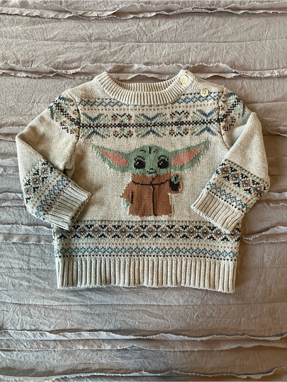 GAP Star Wars Baby Yoda Grogu Sweater